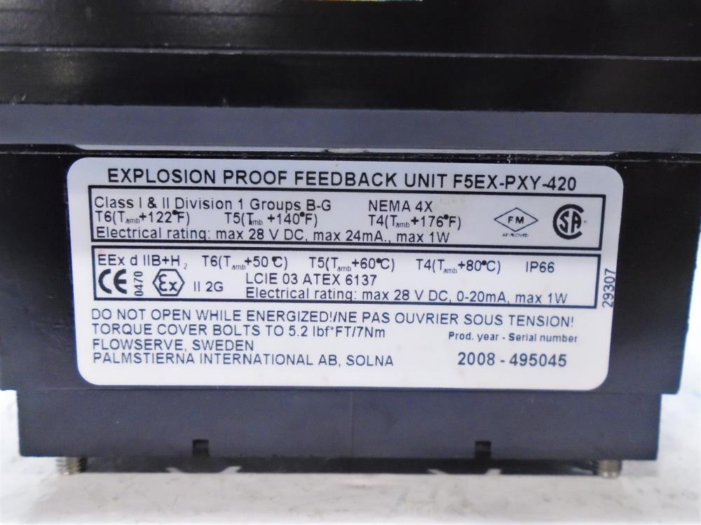 PMV 2 x SPDT Explosion Proof Feedback Unit F5EX-PXY-420